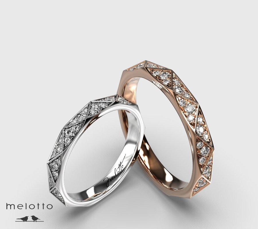 Купить эксклюзивные обручальные кольца в Москве по каталогу сайта Melotto
